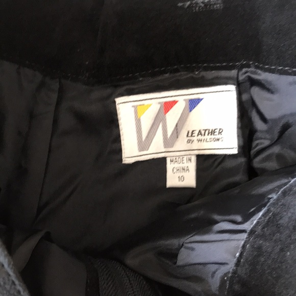 Leather By Wilson’s Vintage High Waist Belted Suede Pants - Picture 3 of 4